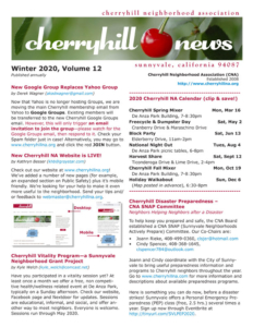 Cherryhill Newsletter - Winter 2020